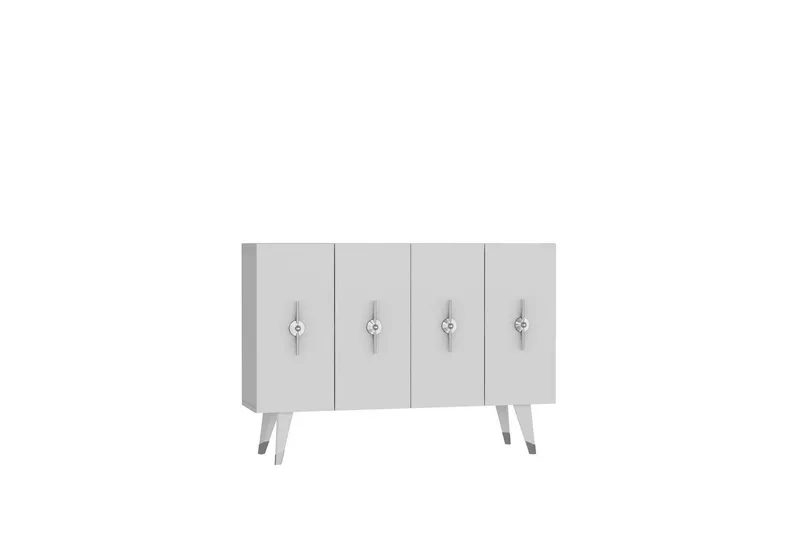 Varen Konsolbord 120 cm - Sølv/Hvid - Møbler - Borde - Aflastningsbord - Entrébord