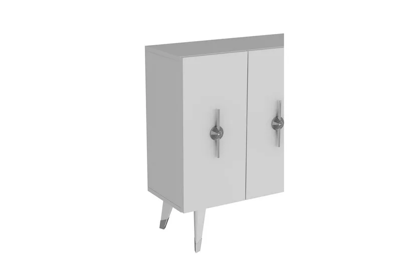 Varen Konsolbord 120 cm - Sølv/Hvid - Møbler - Borde - Aflastningsbord - Entrébord