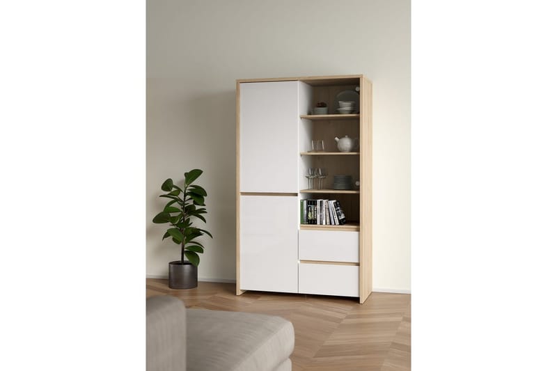 Varun Konsolbord 100 cm - Hvid/Natur - Møbler - Borde - Aflastningsbord - Entrébord