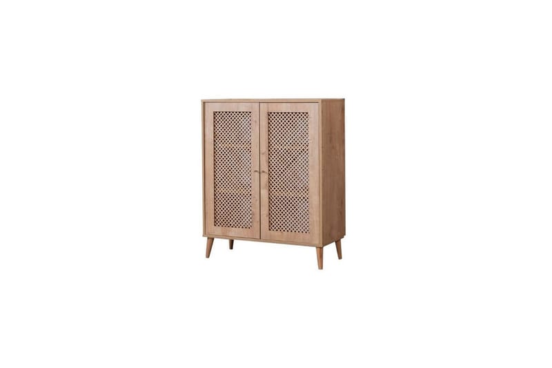 Velin Konsolbord 90 cm - Rødbrunt træ/Hvid - Møbler - Borde - Aflastningsbord - Entrébord