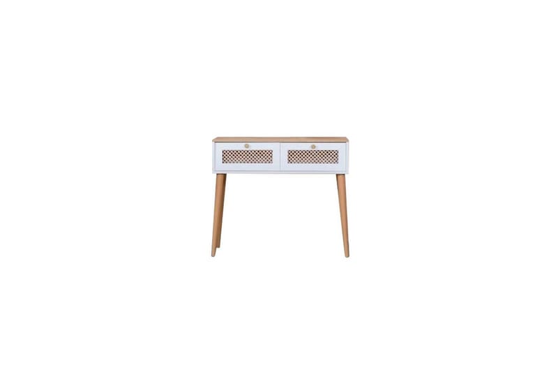 Velin Konsolbord 95 cm - Mellemfarvet træ/Hvid - Møbler - Borde - Aflastningsbord - Entrébord
