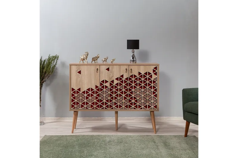 Vellavie Skænk Dekor - Brun/Rød - Opbevaring - Opbevaringsmøbler - Skænke & sideboards