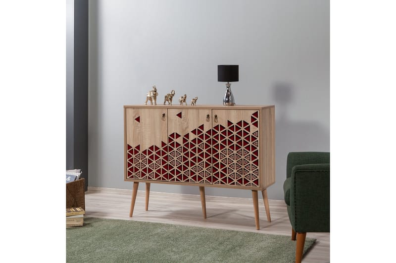 Vellavie Skænk Dekor - Brun/Rød - Opbevaring - Opbevaringsmøbler - Skænke & sideboards
