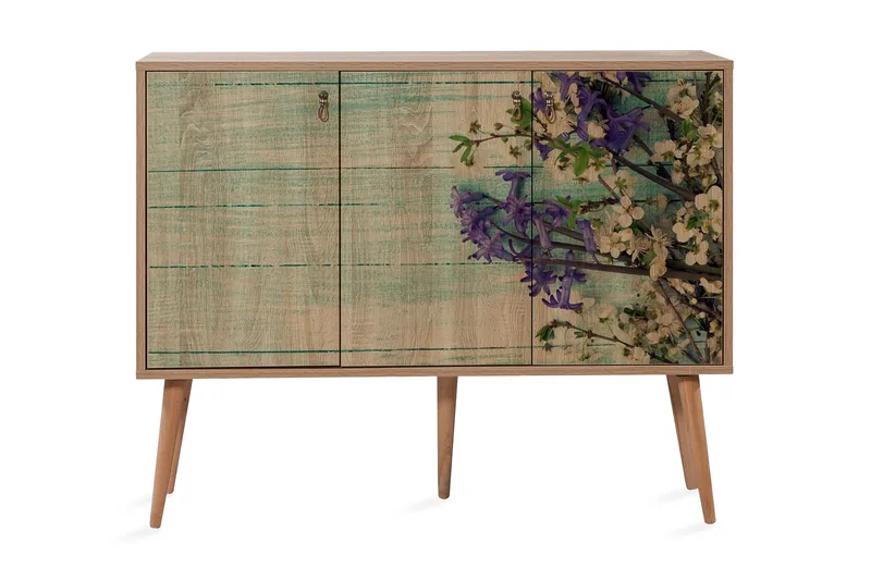 Vellavie Skænk Kirsebærblomst - Brun/Grøn - Opbevaring - Opbevaringsmøbler - Skænke & sideboards