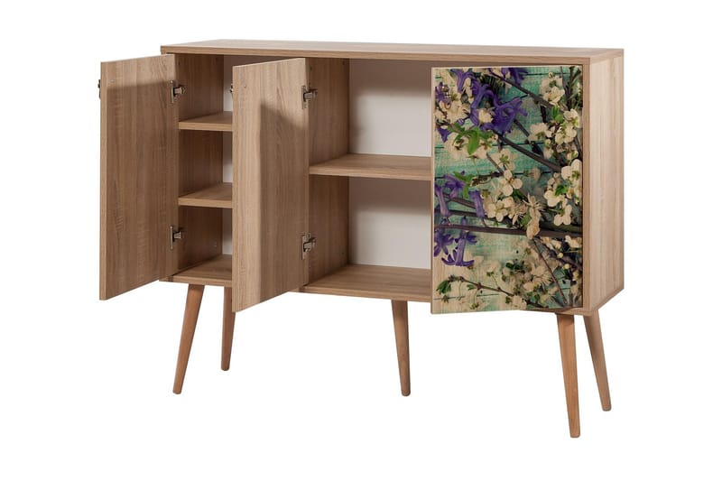 Vellavie Skænk Kirsebærblomst - Brun/Grøn - Opbevaring - Opbevaringsmøbler - Skænke & sideboards