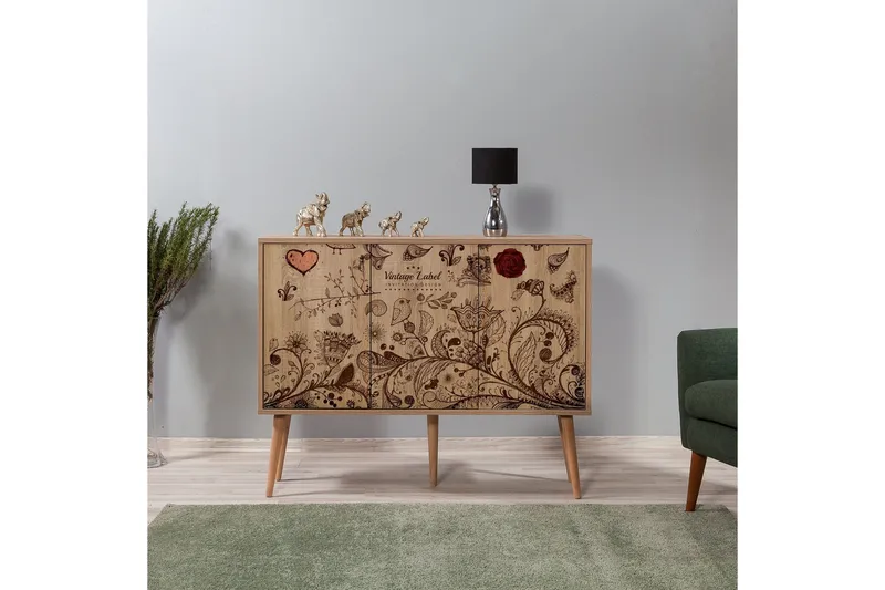 Vellavie Skænk Vintage Label - Mønstret - Opbevaring - Opbevaringsmøbler - Skænke & sideboards