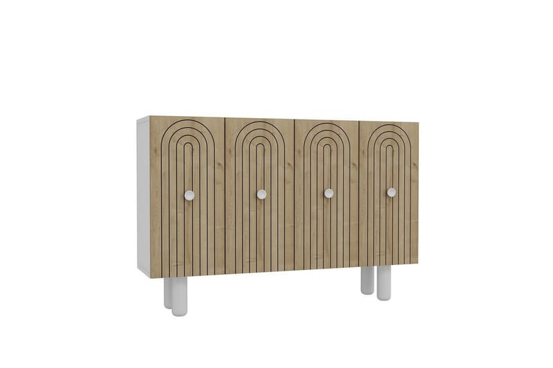 Velorae Konsolbord 120 cm - Hvid/Eg - Møbler - Borde - Aflastningsbord - Entrébord