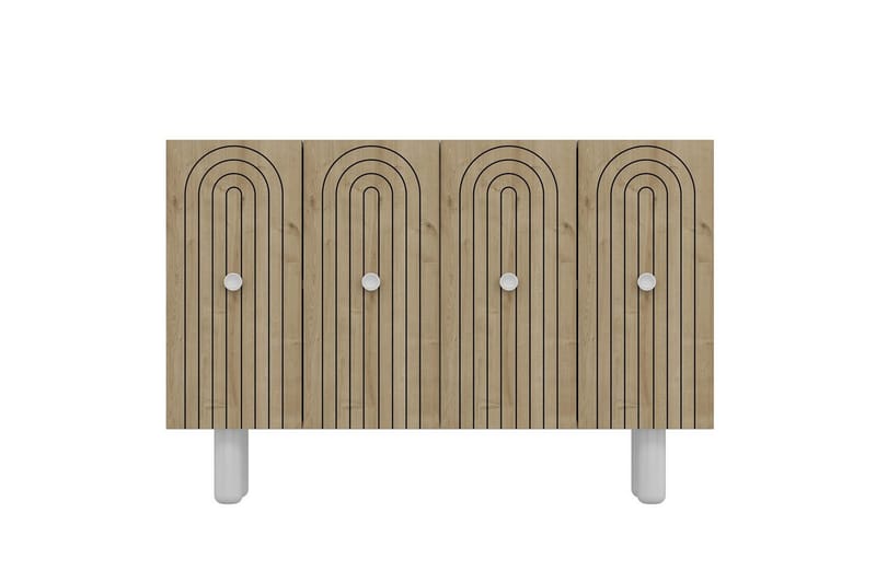 Velorae Konsolbord 120 cm - Hvid/Eg - Møbler - Borde - Aflastningsbord - Entrébord