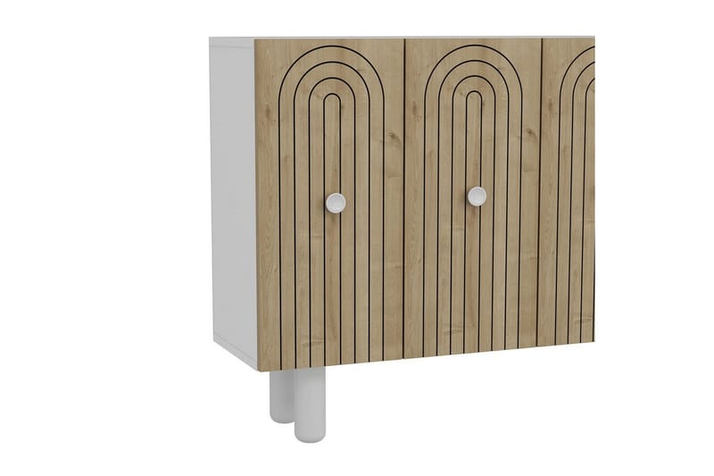 Velorae Konsolbord 120 cm - Hvid/Eg - Møbler - Borde - Aflastningsbord - Entrébord