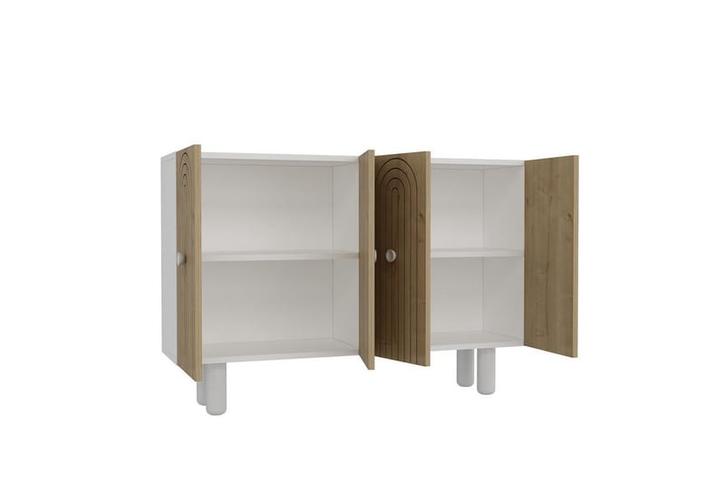 Velorae Konsolbord 120 cm - Hvid/Eg - Møbler - Borde - Aflastningsbord - Entrébord