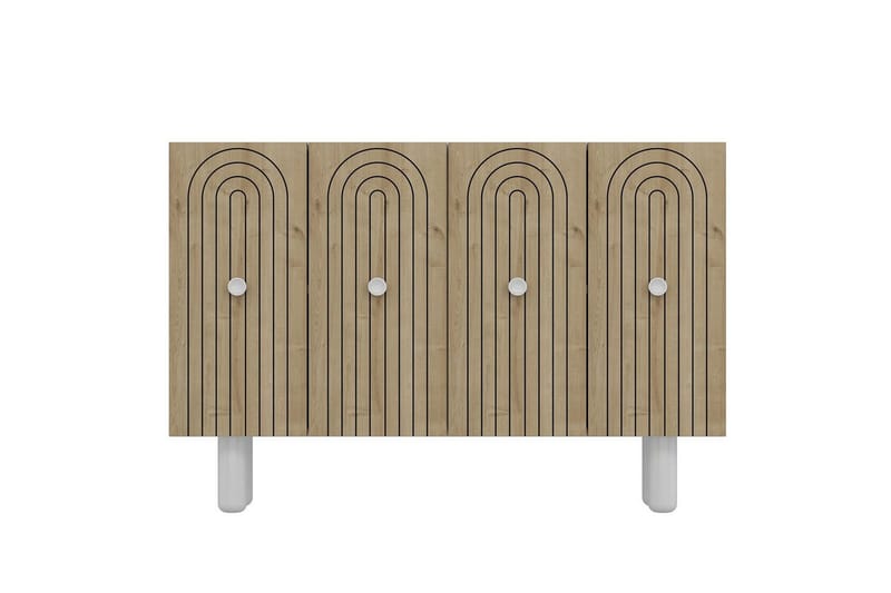 Velorae Konsolbord 120 cm, Hvid/Eg