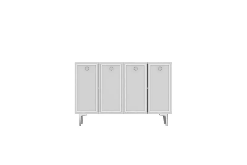 Velorae Konsolbord 120 cm - Hvid/Sølv - Møbler - Borde - Aflastningsbord - Entrébord