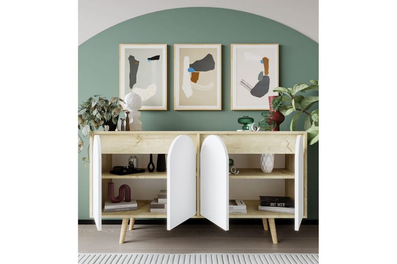 Venezia Konsolbord 150 cm - Brun/Hvid - Møbler - Borde - Aflastningsbord - Entrébord