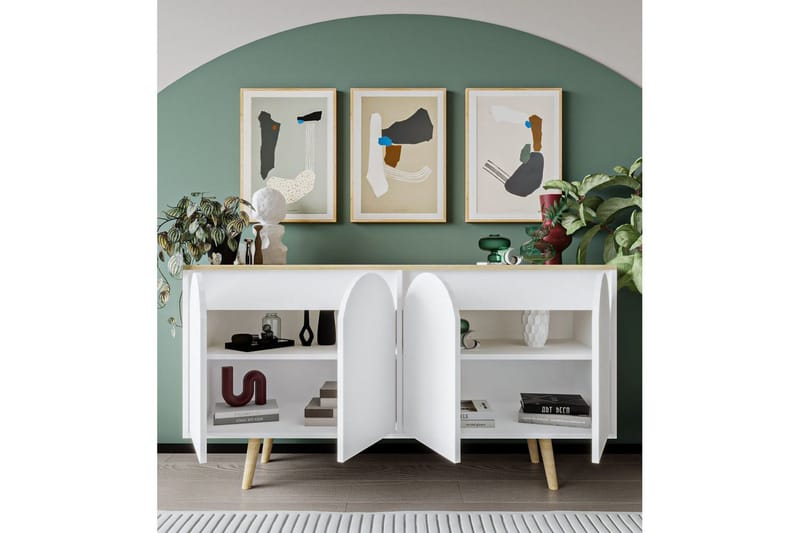 Venezia Konsolbord 150 cm - Brun/Hvid - Møbler - Borde - Aflastningsbord - Entrébord