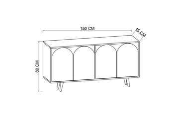 Venezia Konsolbord 150 cm - Brun/Hvid - Møbler - Borde - Aflastningsbord - Entrébord