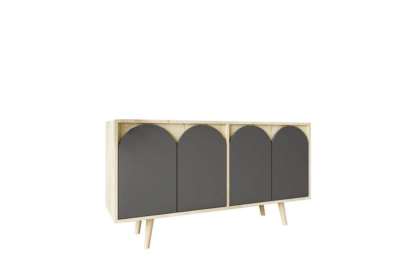 Venezia Konsolbord 150x150 cm - Brun/Antracit - Møbler - Borde - Aflastningsbord - Entrébord