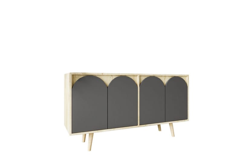 Venezia Konsolbord 150x150 cm - Brun/Antracit - Møbler - Borde - Aflastningsbord - Entrébord