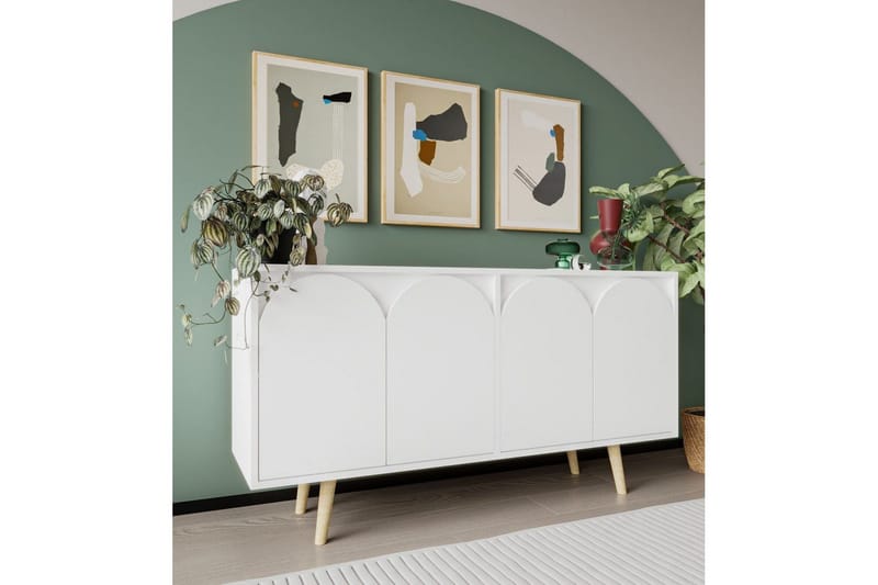 Venezia Konsolbord 150x150 cm - Hvid - Møbler - Borde - Aflastningsbord - Entrébord