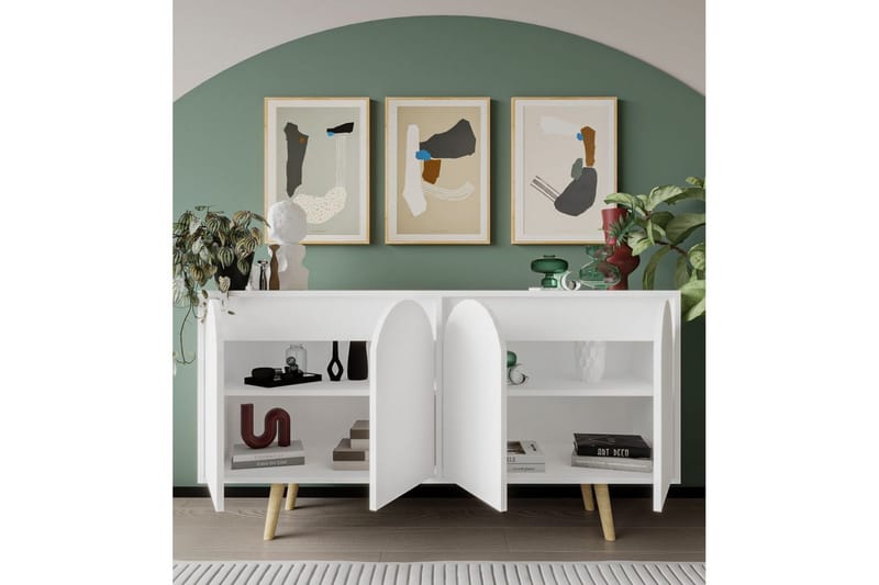 Venezia Konsolbord 150x150 cm - Hvid - Møbler - Borde - Aflastningsbord - Entrébord