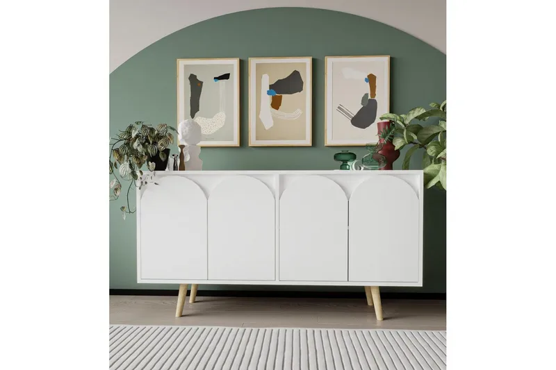 Venezia Konsolbord 150x150 cm - Hvid - Møbler - Borde - Aflastningsbord - Entrébord