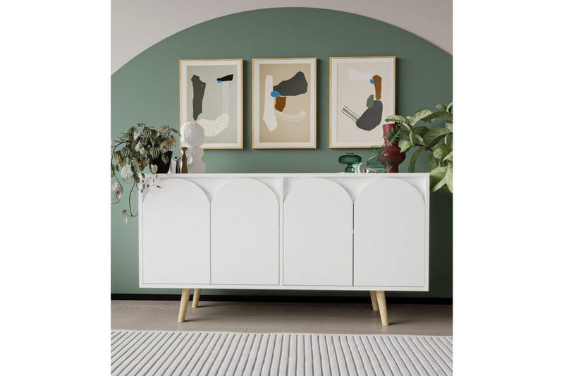 Venezia Konsolbord 150x150 cm - Hvid - Møbler - Borde - Aflastningsbord - Entrébord