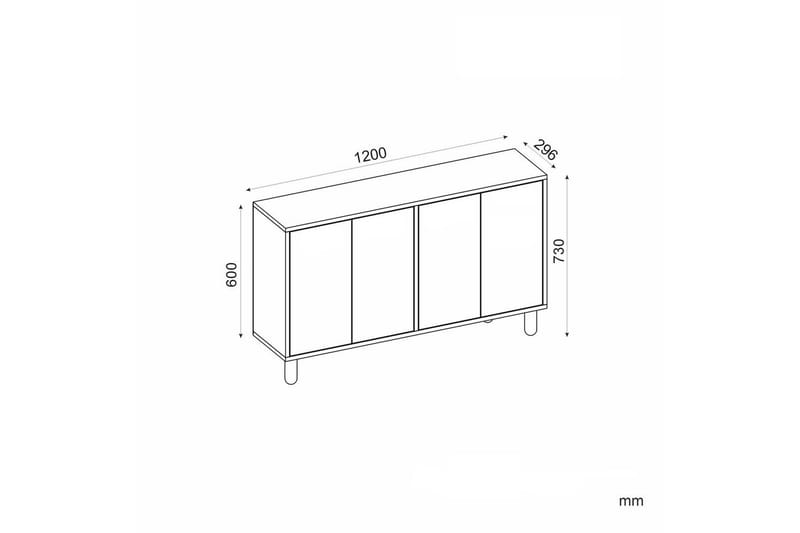 Veradia Konsolbord 120 cm - Hvid - Møbler - Borde - Aflastningsbord - Entrébord