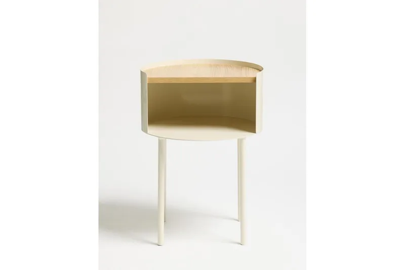 Veyric Sidebord 40 cm - Creme - Møbler - Borde - Aflastningsbord - Lampebord