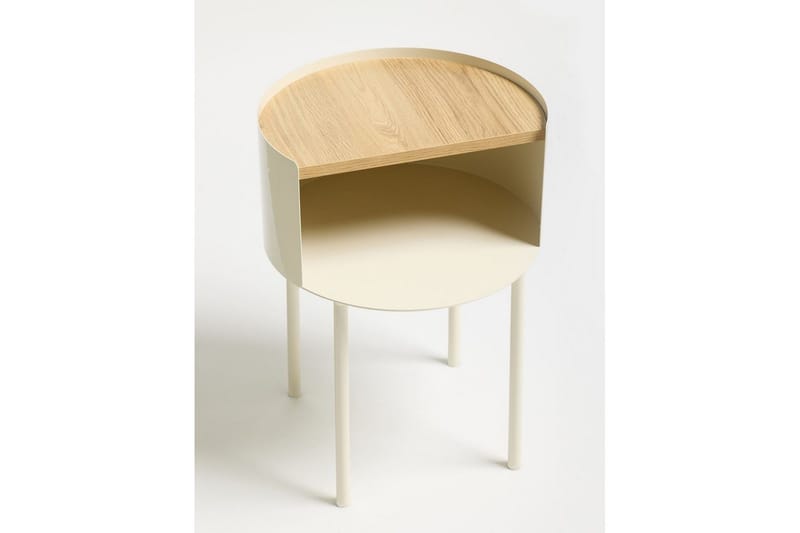 Veyric Sidebord 40 cm - Creme - Møbler - Borde - Aflastningsbord - Lampebord