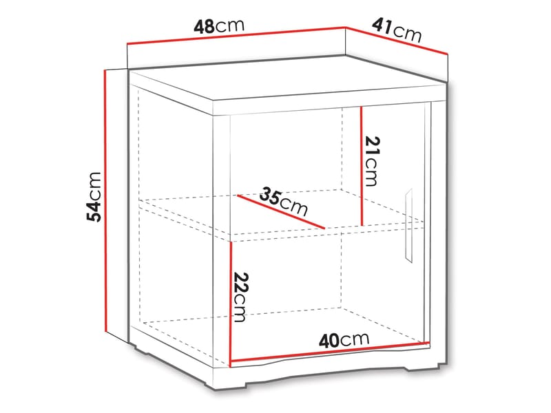 Veyricus Sengebord 48 cm - Møbler - Borde - Aflastningsbord - Sengebord
