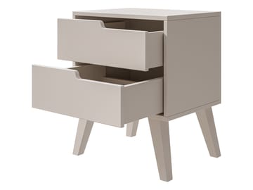 Virello Natbord 45 cm - beige - Møbler - Borde - Aflastningsbord - Sengebord