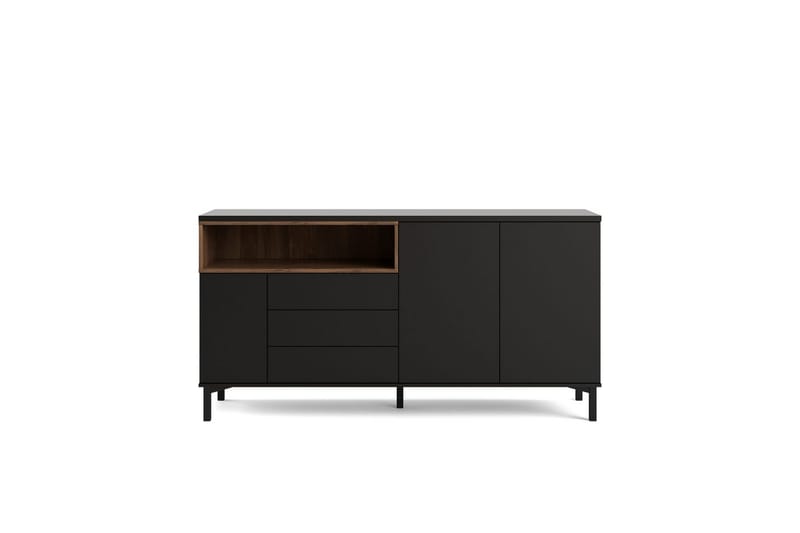 Virender Konsolbord 176 cm - Sort/Natur - Møbler - Borde - Aflastningsbord - Entrébord