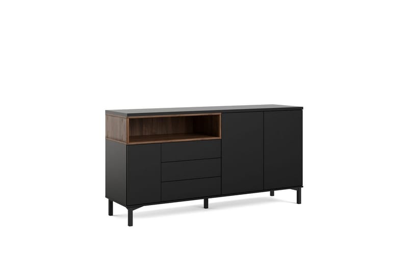 Virender Konsolbord 176 cm - Sort/Natur - Møbler - Borde - Aflastningsbord - Entrébord