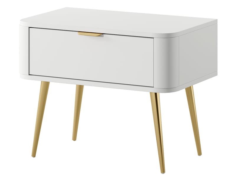 Walia Natbord 63 cm - Hvid - Møbler - Borde - Aflastningsbord - Sengebord