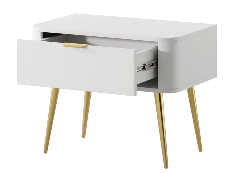 Walia Natbord 63 cm - Hvid - Møbler - Borde - Aflastningsbord - Sengebord