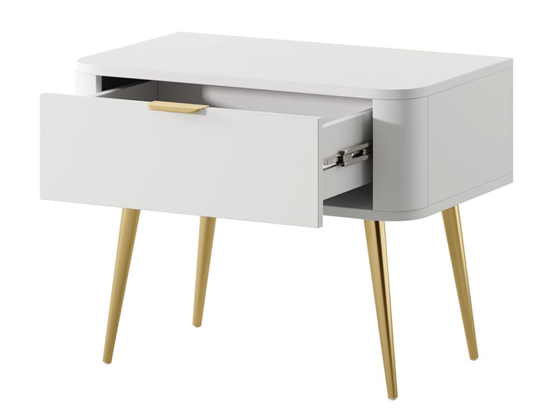 Walia Natbord 63 cm - Hvid - Møbler - Borde - Aflastningsbord - Sengebord