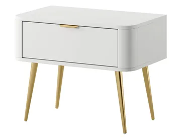 Walia Natbord 63 cm - Hvid - Møbler - Borde - Aflastningsbord - Sengebord
