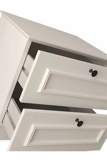 Wonthaggi natbord 52 cm - Hvid - Møbler - Borde - Aflastningsbord - Sengebord