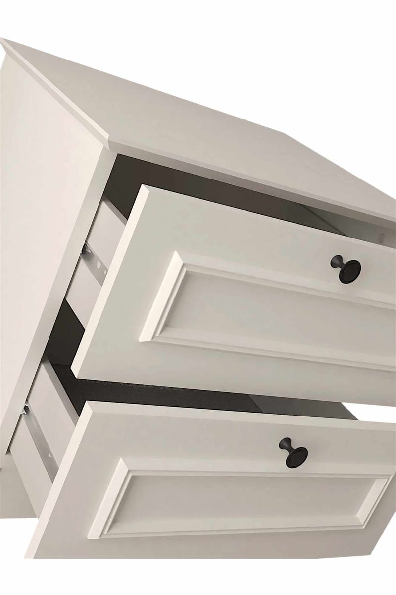 Wonthaggi natbord 52 cm - Hvid - Møbler - Borde - Aflastningsbord - Sengebord