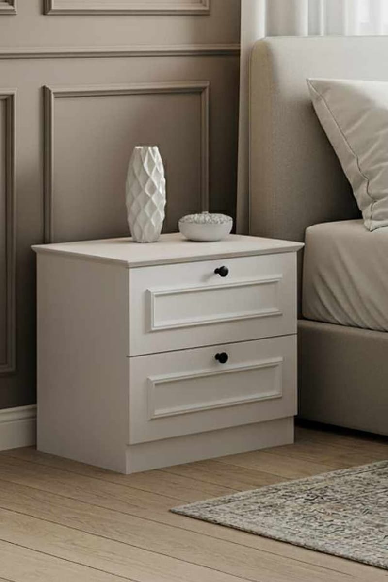Wonthaggi natbord 52 cm - Hvid - Møbler - Borde - Aflastningsbord - Sengebord