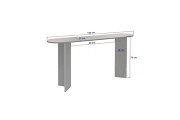 Yeno Konsolbord 150 cm - Chokoladebrun - Møbler - Borde - Aflastningsbord - Entrébord