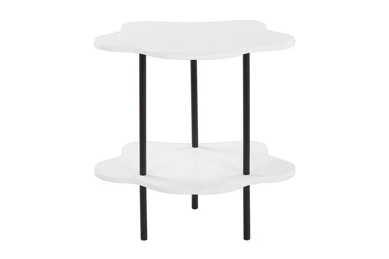 Yokley Sidebord 48 cm, Hvid/Sort