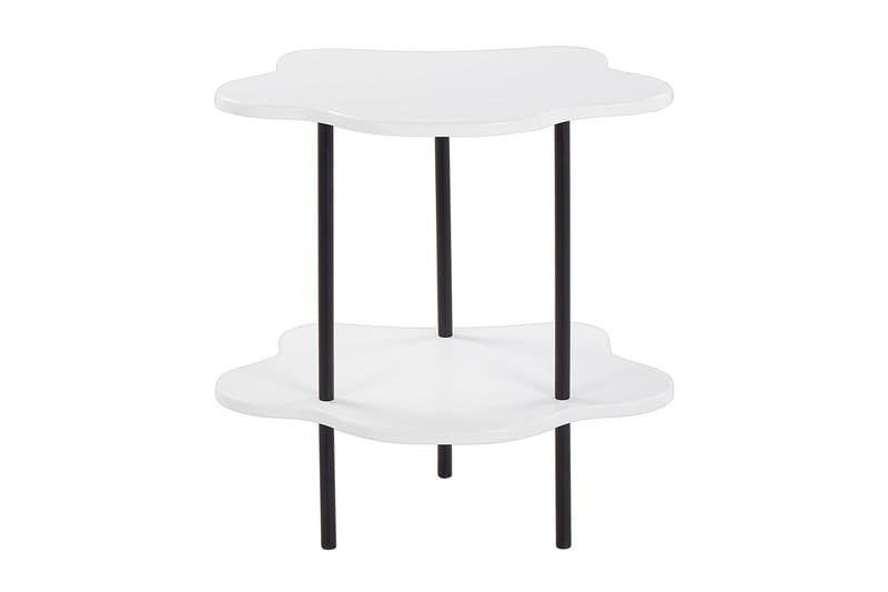 Yokley Sidebord 48 cm - Hvid/Sort - Møbler - Borde - Aflastningsbord - Lampebord