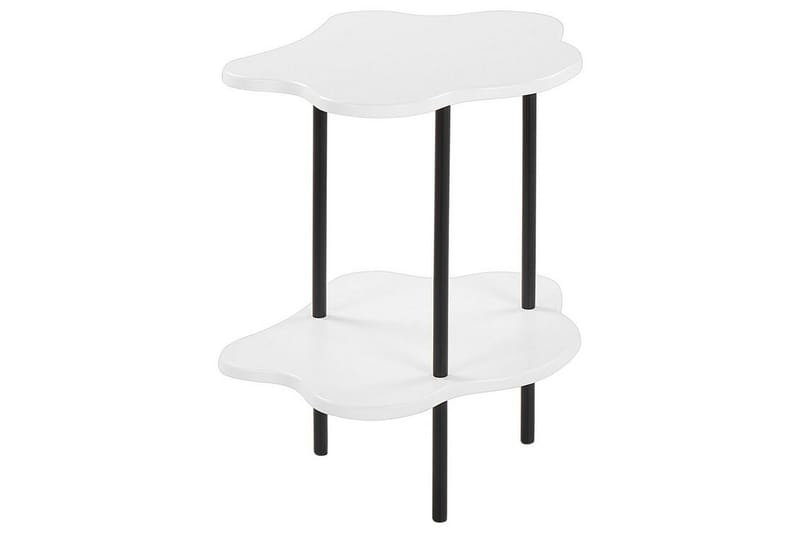 Yokley Sidebord 48 cm - Hvid/Sort - Møbler - Borde - Aflastningsbord - Lampebord