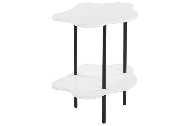 Yokley Sidebord 48 cm - Hvid/Sort - Møbler - Borde - Aflastningsbord - Lampebord
