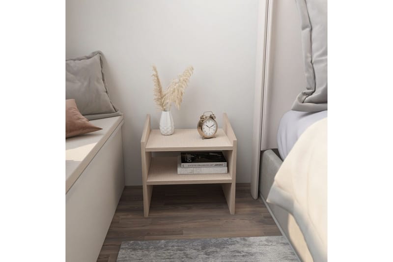 Zalric Natbord 45 cm - Beige - Møbler - Borde - Aflastningsbord - Sengebord