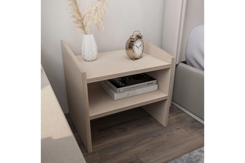 Zalric Natbord 45 cm - Beige - Møbler - Borde - Aflastningsbord - Sengebord