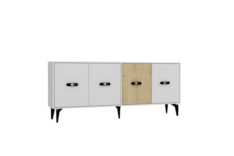 Zaven Konsolbord 180 cm - Hvid/Eg - Møbler - Borde - Aflastningsbord - Entrébord