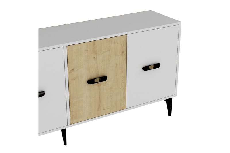 Zaven Konsolbord 180 cm - Hvid/Eg - Møbler - Borde - Aflastningsbord - Entrébord