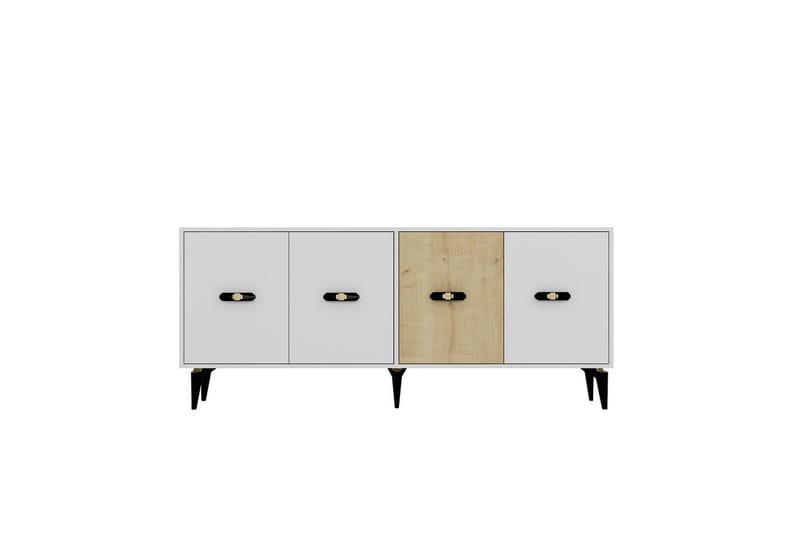 Zaven Konsolbord 180 cm - Hvid/Eg - Møbler - Borde - Aflastningsbord - Entrébord