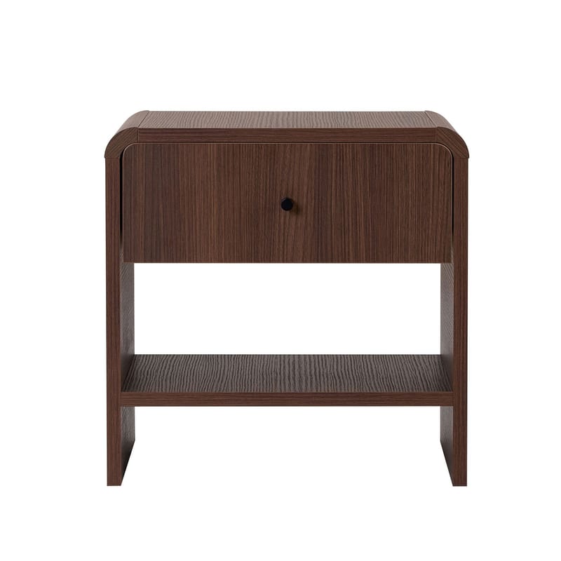 Zavio Sengebord 45x45x40 cm - Milano Walnut - Møbler - Borde - Aflastningsbord - Sengebord